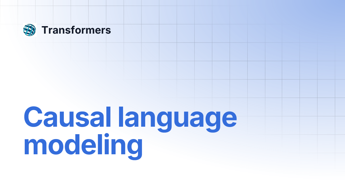 Causal language modeling Transformers